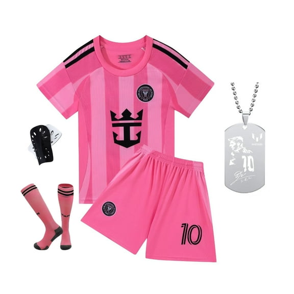 Lionel Soccer Jersey Boys,Boys' Soccer Jersey 10# Soccer Jersey for Kids Football Youth Jerseys for Miami Fans