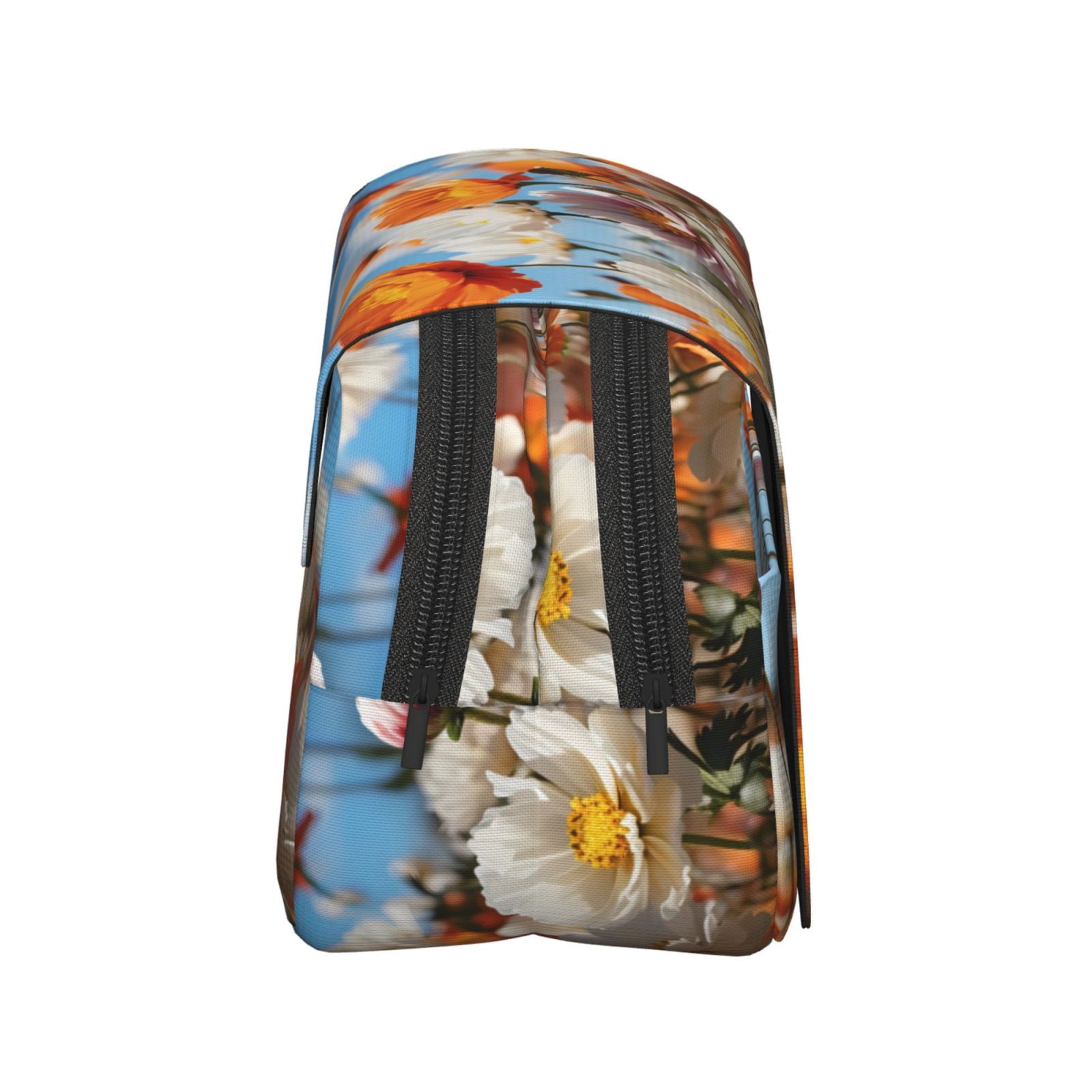Rateoe Vibrant Field Of Blossoms Pattern Double Clamshell Pen Case, Storage Organizer with Two Zipper Compartments– Holds Up to 50 Pencils & Pens