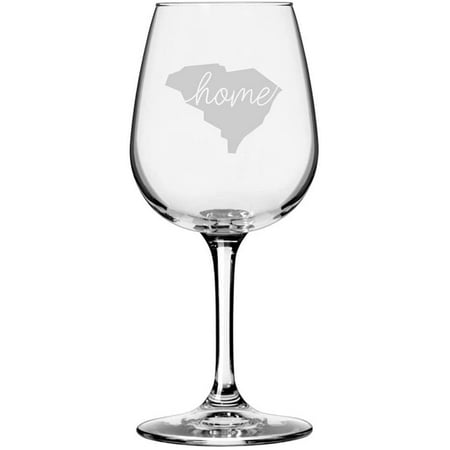 

South Carolina Home States Etched 12.75oz All Purpose Libbey Wine Glass