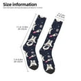 thumbnail image 4 of Haiem Cartoon Spaceship Socks, Funny Novelty Crazy Design Cotton Socks Sports Socks Knee High Socks For Men, Women,1Pairs - Gift For Working Friends, 4 of 8