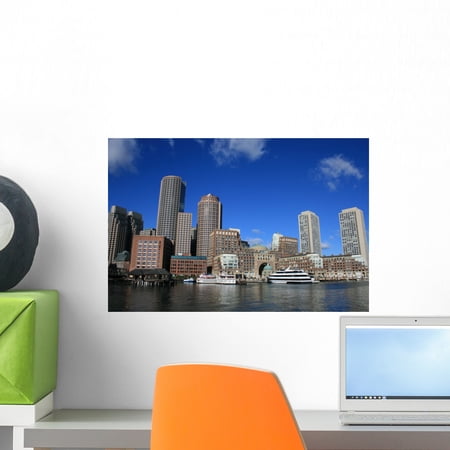 Boston Wall Mural by Wallmonkeys Peel and Stick Graphic (18 in W x 12 in H) WM77261
