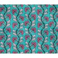 thumbnail image 4 of oneOone Cotton Flex Fabric Leaves & Floral Block Printed Craft Fabric BTY 40 Inch Wide, 4 of 4