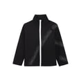 thumbnail image 6 of Aislor Boys Girls Long Sleeve Rhinestone Zipper Figure Ice Skating Jacket Coat Sweatshirt Training Practice Top Outwear Black 6, 6 of 7