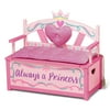 Wildkin Princess Kids Bench Seat with Storage -Pink