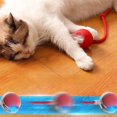 thumbnail image 4 of Automatisk bitsäker kattboll med rep - självunderhållande hoppboll grå, 4 of 5