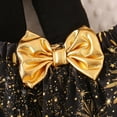 thumbnail image 4 of Bibifish Baby Girls 3 Piece 1st Birthday Set Black Bodysuit With MY 1ST Gold Print With Tutu Skirt And Headband Sparkly Star Soft Baby Wear Celebration Cute Outfit, 4 of 9