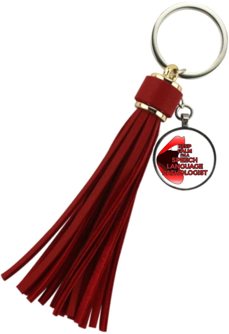 Speech Therapist Personalised Keep Calm Keyring