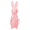 Pink#TXD24, variant on Easter Decorations Flocked Bunnies Figurine with Bow tie Flocking Rabbit Tabletop Ornament for Easter Centerpieces for Spring Home Office Table Decor,Party Supplies