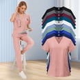 thumbnail image 5 of VIAOLI Scrubs for Women Set Classic V-Neck Top and Yoga Jogger Pant Medical Nursing Uniform Scrubs Set Clearance, 5 of 6