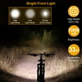 thumbnail image 5 of Imountek 10000lm Bike Headlight USB Rechargeable LED Bicycle Front Light Rear Tail Light with 130dB Loud Horn for Night Riding, Black, 5 of 9
