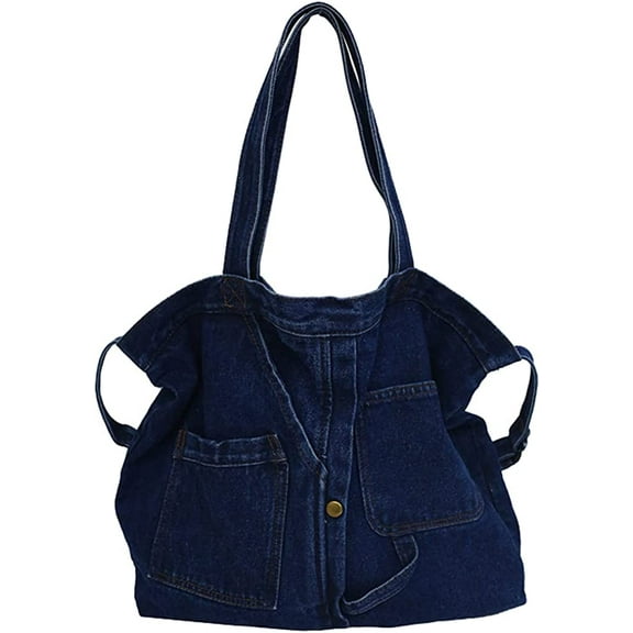CoCopeanut Handbag for Women Hobo Tote Bag Denim Crossbody Bag Casual Satchel Large Capacity Purse
