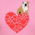 thumbnail image 3 of CafePress - Bulldog Heart Women's Classic T Shirt - Women's Traditional Fit Dark T-Shirt, 3 of 4