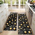 thumbnail image 4 of Kitchen Rugs Sets Of 2,Black Sun Moon Star Pattern Anti Fatigue Kitchen Mat Rugs Non Slip Washable,Decorative Kitchen Floor Mats for Kitchen,Sink,Laundry,17"X47", 4 of 5