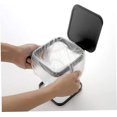 thumbnail image 3 of Bolsa de basura para escritorio, estante para basura, bolsa de basura de Metal, gabinete, bolsa de basura portátil, cocina, baño, negro, 3 of 4
