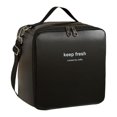 thumbnail image 3 of Bolsa aislante para el almuerzo, bolsa térmica con correa ajustable para el hombro, , bolsa , bolsa Bento para la playa, el trabajo Negro, 3 of 8