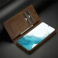 thumbnail image 5 of Allytech Flip Wallet Case for Samsung Galaxy S23 Ultra 5G 6.8-inch 2023 Release, S23 Ultra Cover, PU Leather RFID Blocking Shockproof Kickstand Slim Business Cover for Samsung S23 Ultra Phone, Brown, 5 of 10