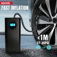thumbnail image 3 of Rechargeable Tire Inflator - Cordless Electric Air Pump with PSI Capacity, 3X Faster Inflation, Digital Tire Pressure Gauge & Auto Shutoff - Portable Tire Pump Air Compressor for Car, Bike, Ball C105, 3 of 3