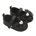 thumbnail image 2 of hengsof Infant Girls Soft Sole First Walking Shoes with Adorable Bow, Breathable Non Slip Crib Shoes for Babies 0-12 Months, Spring Fall Baby Girl Princess Shoes, 2 of 8