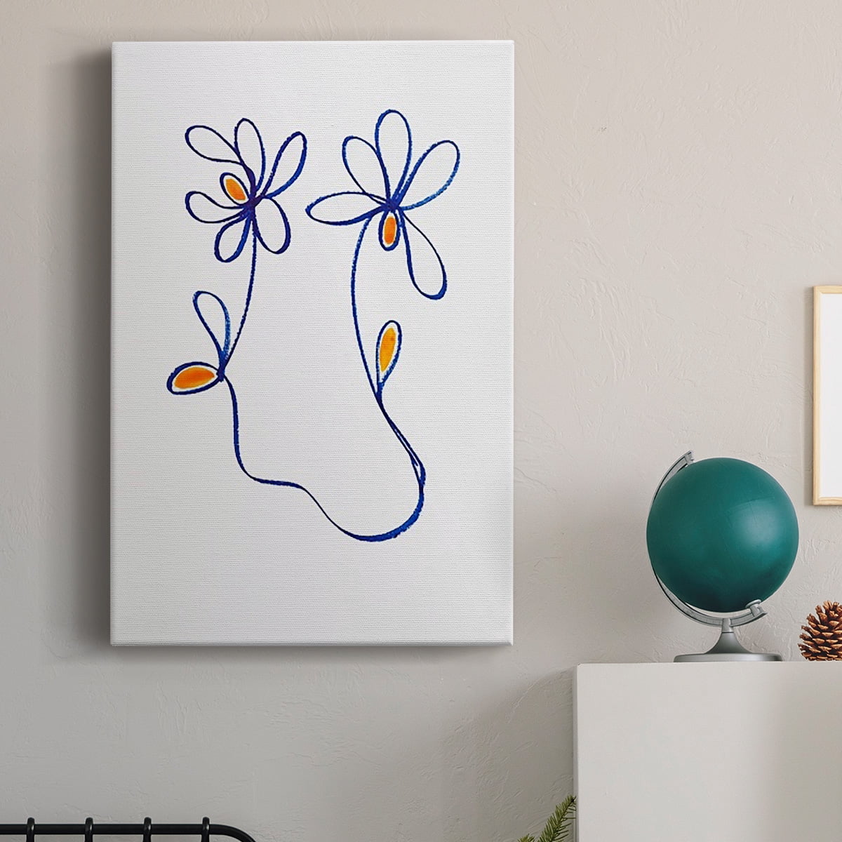 Wobbly Blooms IV Premium Gallery Wrapped Canvas - Ready to Hang