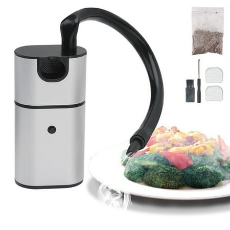 

Shulemin Molecular Cuisine Smoking Food Cold Smoke Generator Meat Burn Cooking Smoker Silver