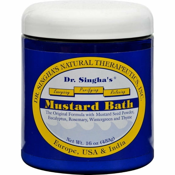 Dr. Singhas Mustard Bath - Uplifting and Restorative Therapeutic Bath - 16 oz