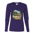 thumbnail image 2 of Paradise Surf Shack Marlin Pop Culture Womens Graphic Long Sleeve T-Shirt, Purple, Medium, 2 of 3