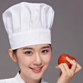 thumbnail image 5 of YAOBAMM Washable Chef Hat Kitchen Catering Work Chef Hat Men Women Solid Color White Chef Hat Hair Loss Baking Cooking Costume Hat, 5 of 5