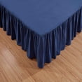 thumbnail image 3 of MesaSe Sheets & Beyond Solid Microfiber 14” Bed Skirt  Queen  White, 3 of 5