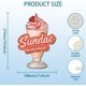 thumbnail image 3 of Cartel de hojalata vintage de helado Sundae, placa de helado retro, cartel de hojalata decorativo de pared de metal, 3 of 6