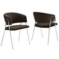 thumbnail image 5 of Nella Dining Chair Set of 2 in Chocolate Brown, 5 of 10