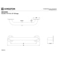 thumbnail image 2 of Kingston Brass GB1412ES Made To Match 12-Inch x 1-1/4-Inch O.D. Stainless Steel Grab Bar in Brushed, 2 of 5