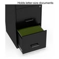 thumbnail image 4 of 3-Drawer Filing Cabinet, Letter Size, Lockable - Black Office File Cabinet, 4 of 8