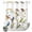 Multi, variant on No Hook Shower Curtain, Bird Leaf Shower Curtains for Bathroom with See Through Top Window, Spring Summer Tree Branch Farmhouse Retro Waterproof & Washable Bath Curtain Standard 72"x72"