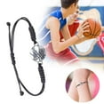 thumbnail image 1 of Basketball Sports Charm Bracelet Adjustable Alloy for Boys Girls Youth Team Player Party Celebration Hand Woven Rope Jewelry Accessory, 1 of 4