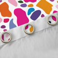 thumbnail image 4 of Manfei Colorful Graffiti Curtains Pack of 2 (42x84 Each),Modern Geometric Pattern Curtains Blackout,Watercolor Print Bedroom Curtains For Girls Kids,Microfiber Bedroom Decor, 4 of 6