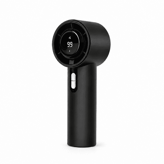 New Arrival Portable Handheld Fan, 100-Speed Stepless Adjustable, Powerful Turbo Wind, Quiet Operation, 2000mAh Rechargeable Battery, USB Charging, Long Lasting Cooling, Stylish Design（BLACK）