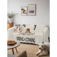 thumbnail image 6 of Cartoon Groundhog Couch Cover for 2 Cushion Couch, Wake Up Spring Is Coming Country Washable Love Seat Sofa Covers Slipcover, Throw Sofa Covers for Pets, Furniture Protector 71"x102", 6 of 9