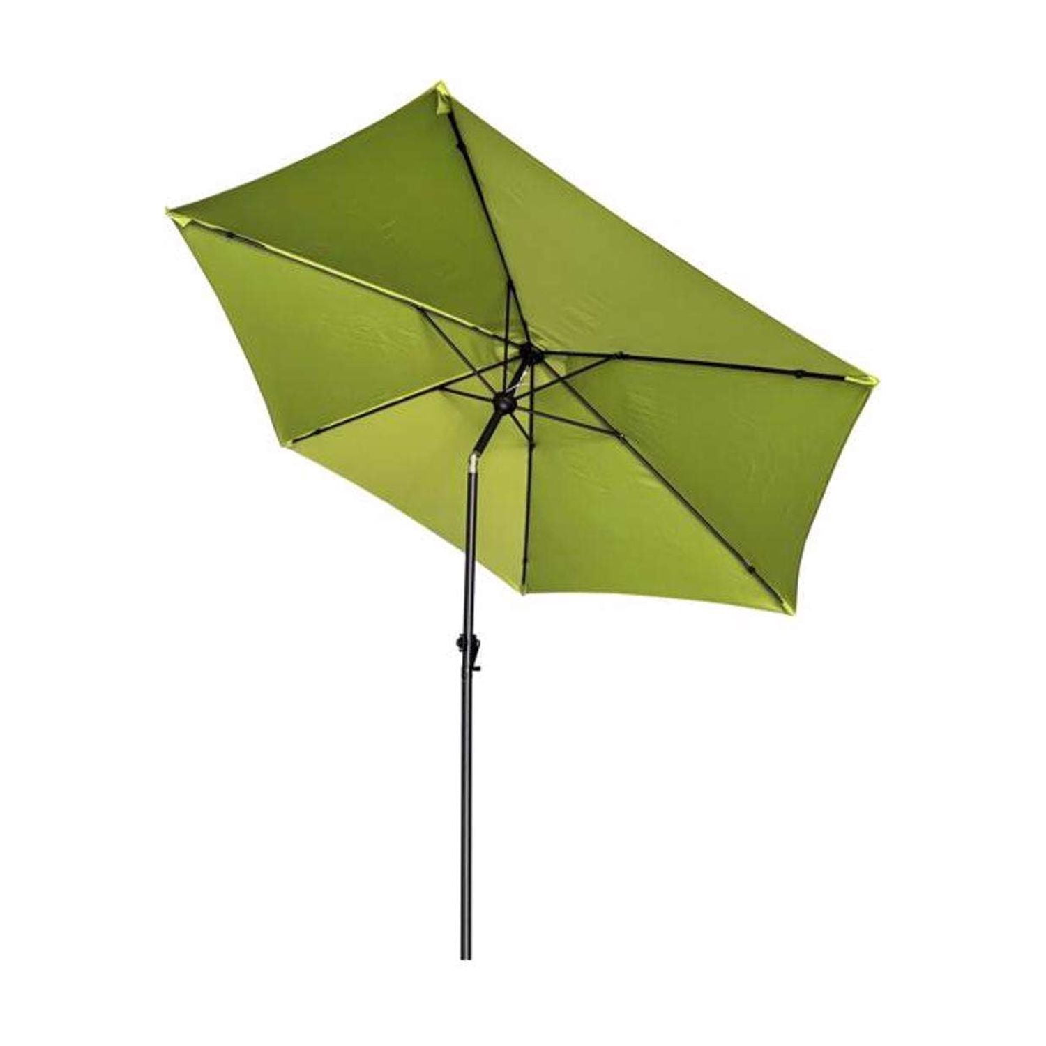 Living Accents 9 ft. Tiltable Green Market Umbrella