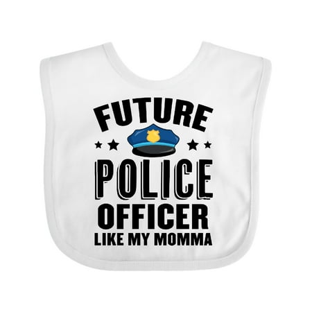 

Inktastic Future Police Officer Like My Momma Gift Baby Boy or Baby Girl Bib
