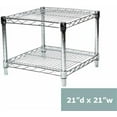 thumbnail image 5 of Shelving Inc. 21" d x 48" w x 14" h Chrome Wire Shelving with 2 Tier Shelves, Weight Capacity 800lbs Per Shelf, 5 of 5