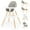 Gris, variante sur Babyjoy Chaise Haute pour Bébé 6-en-1 Chaise Convertible en Bois pour Nourrisson avec Table de Blocs de Construction Gris