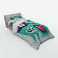 thumbnail image 3 of Ambesonne Animal Bedding Set 4 Pcs, Paisley Style Cat Kitten, Queen, Multicolor, 3 of 3