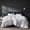 White, variant on Grey Goose Feather Down Comforter Queen Size, Premium All Season Duvet Insert, 750+ Fill Power 1200TC Cotton Blend Fabric Hotel Style Comforter, 42 Oz Lightweight (90x90, Dark Grey)