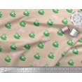 thumbnail image 3 of Soimoi Rayon Crepe Fabric Lotus & Frog Kids Print Fabric by The Yard 46 Inch Wide, 3 of 3