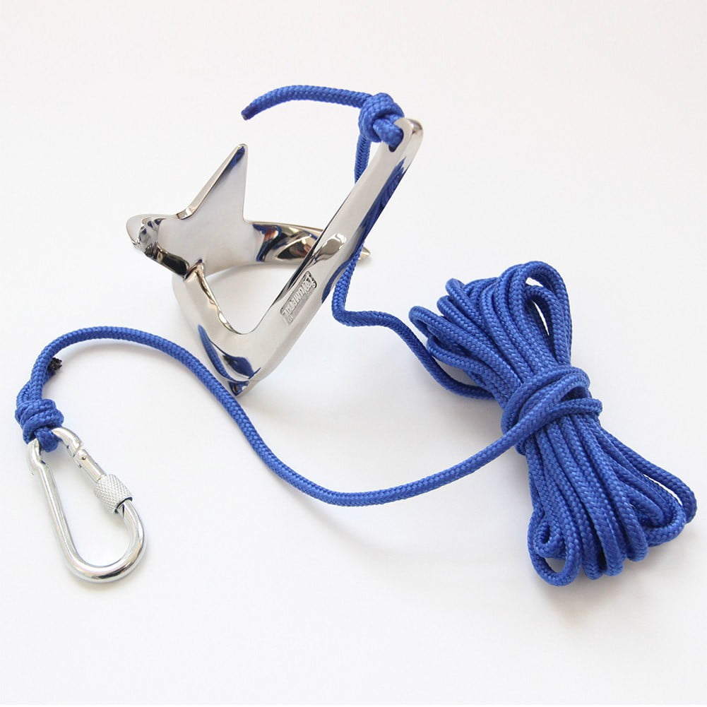 QXKE Claw Anchor Stainless Steel Kayak Canoe Jet Ski Bruce Anchor