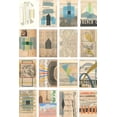 thumbnail image 2 of Galapon, Nikki 23x32 White Modern Wood Framed Museum Art Print Titled - Mid Century Grid I, 2 of 4