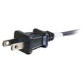 thumbnail image 3 of C2G 6ft 18 AWG 2-Slot Non-Polarized Power Cord (NEMA 1-15P to IEC320C7) (TAA Compliant), 3 of 7