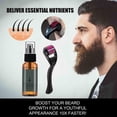 thumbnail image 3 of Kit de rodillo para el crecimiento de barba natural para hombres. Aceite para el crecimiento de barba, potenciador nutritivo, spray de aceite para barba, anticaída con rodillo., 3 of 3