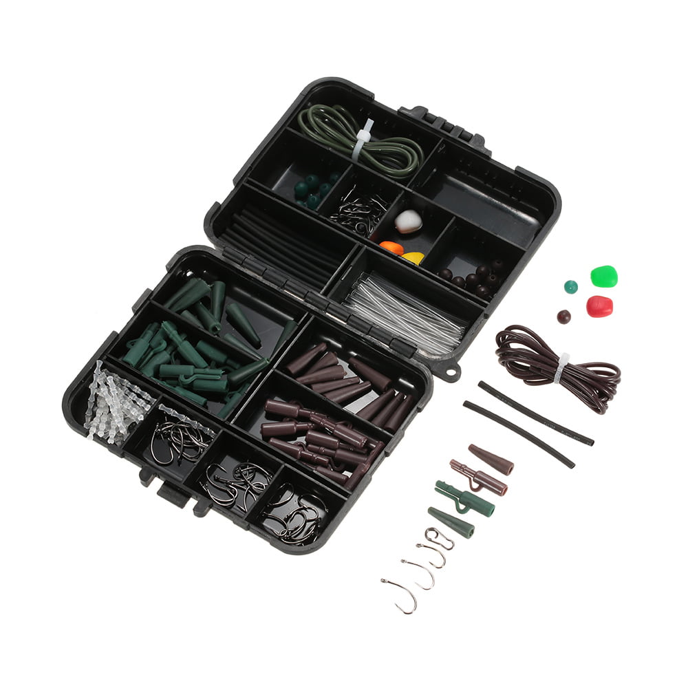Terminal Rigs Fishing Gear Fishing Tackle Box Hooks Lead Clips 1 Set Durable