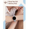 thumbnail image 5 of Wearlizer Metal Bracelet Compatible with Samsung Galaxy Watch 7/6/5/4, Enamel Stainless Steel Strap Women for Galaxy Watch FE/5 Pro/6 Classic/4 Classic/3/Active 2/Active, 20mm, 5 of 5